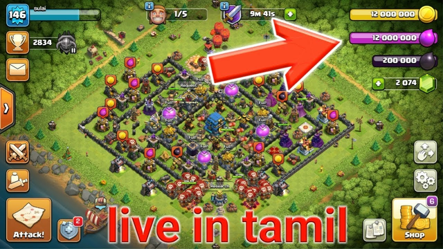Clash of Clans live in tamil