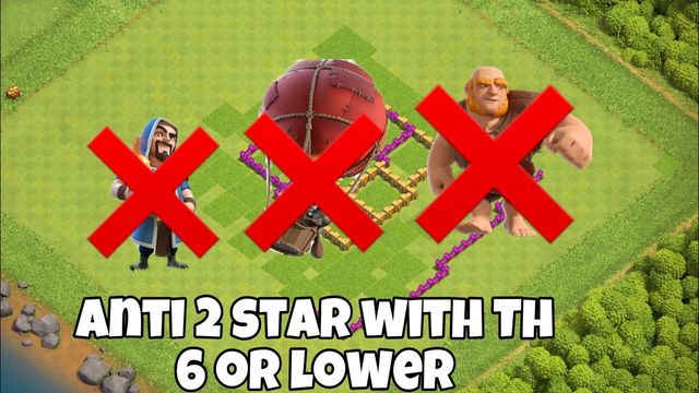 Clash of clans amazing Th 6 hybrid base! | Link in desc