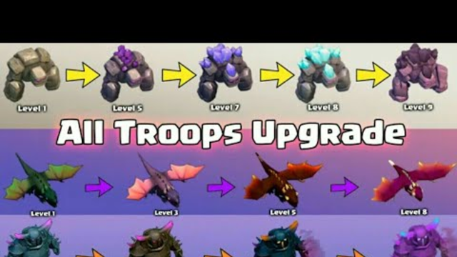 UPGRADING ALL TROOPS IN JUST 6 MINUTES! CLASH OF CLANS |