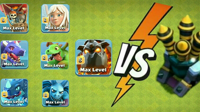 ALL MAX AIR TROOPS VS MAX AIR DEFENCE | CLASH OF CLANS INDIA