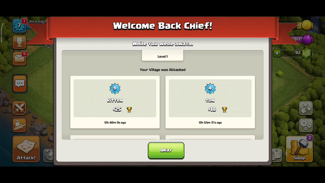 106 trophies + in one day in Clash Of Clans