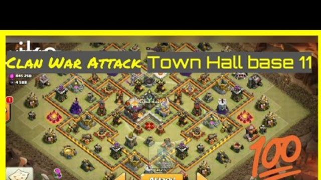 Clash of Clans | Town Hall 11 | No Queen | War attack | ELECTROFREEZE strategy