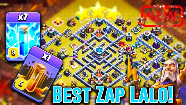 Zap Lalo new th13 attack strategy | Clash of clans