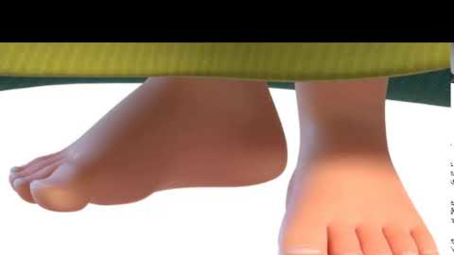 A very close-up to Villager's Barefoot (Clash of Clans)