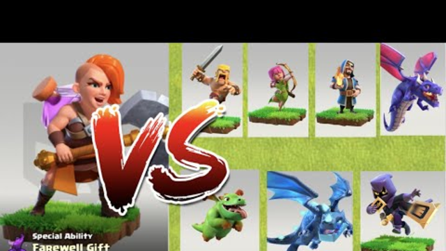 Clash of Clans (New Troop) Super Valkyrie VS All Troop