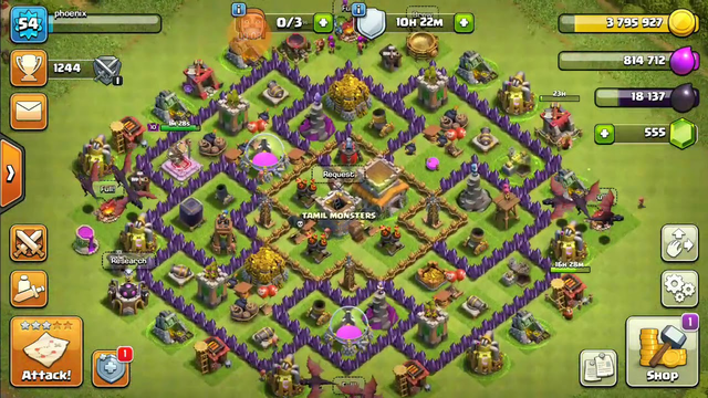 My 1st video . (clash of clans)