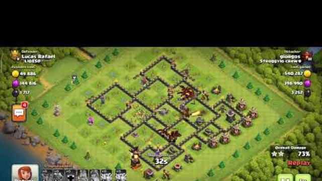 World record Clash of Clans... most trophies gained in one attack