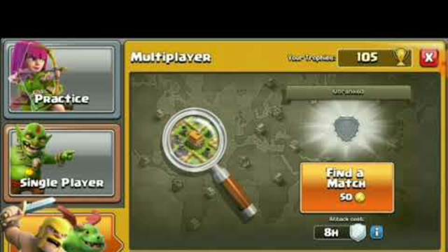Start of clash of clans (level 2) upgrading the clan