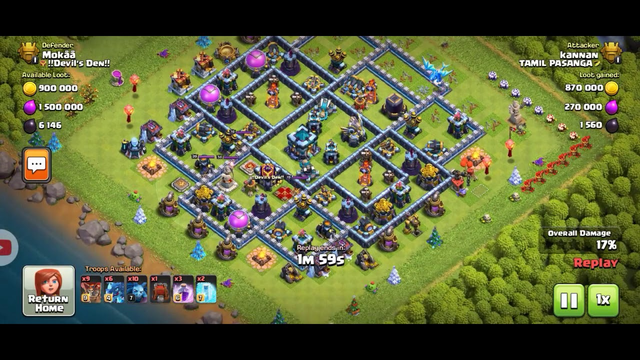 Clash of clans Maximum loot without hero's  in tamil