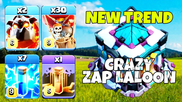TO STRONG NEW TREND NEW META | TH13 BEST ZAP LALO ATTACK STRATEGY #CLASH OF CLANS