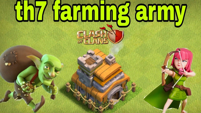 farming of th7............. || clash of clans