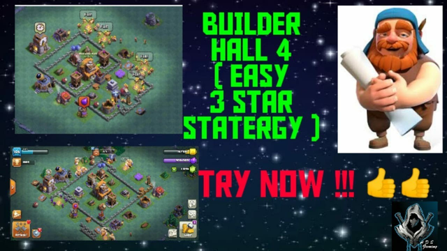 Builder hall 4. All time 3 star attack statergy try now..||clash of clans gameplay|| #adsgaminggroup