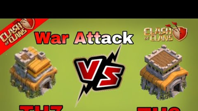 TH7 vs TH8 War attack startegy | TH7 vs TH8 Amazing Attack | Clash Of Clans-COC