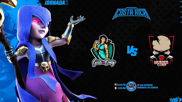 GIRLS ONLY vs MURDER CORP | TORNEO COSTA RICA | CLASH OF CLANS