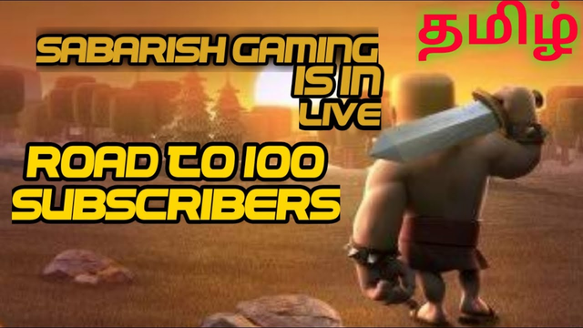 coc live is back in Tamil road 100 subscribers