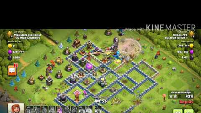 Most looted base ever in Clash of clans [ electro dragons attack ]
