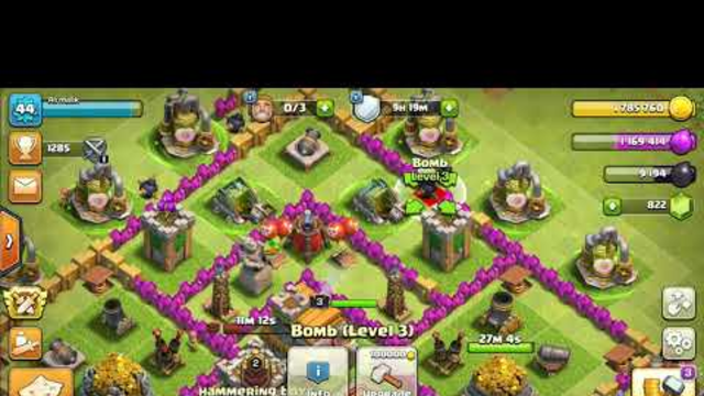 Loot base trophies base best army (coc) clash of clans