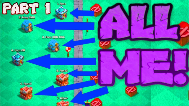 ONE MAN ARMY!!! 15 OF MY ACCOUNTS IN CWL!!! CLASH OF CLANS