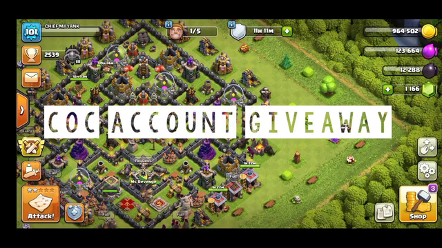 Get free Clash of clans account || Coc account Giveaway 100%