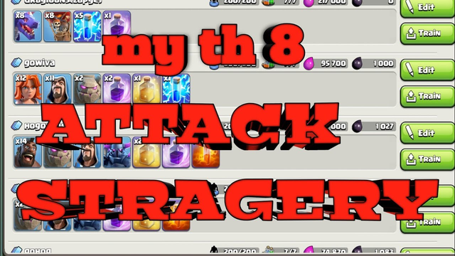 Reaveling my attack STRAGERY of townhall 8....|coc Clash of clans