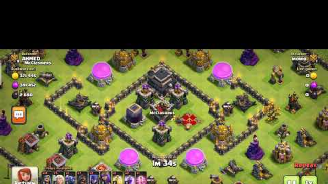 My Town Hall 9 defense | clash of clans | defensive attack |
