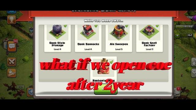 LOADING CLASH OF CLANS 2  YEAR LATER!.....omg what happens