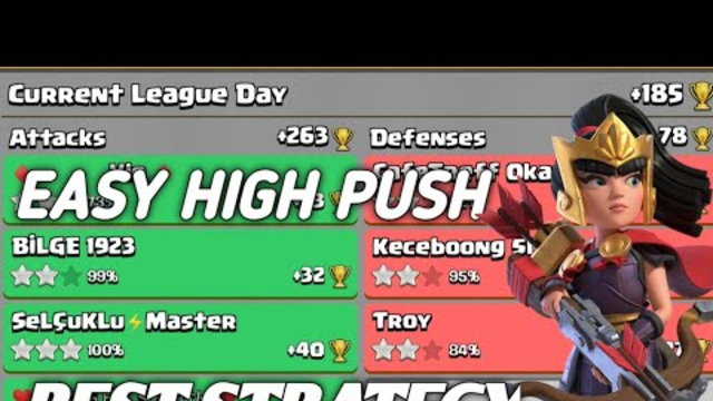 TH13 DAILY HIGH PUSH ARMY FOR LEGEND LEAGUE @CLASH OF CLANS