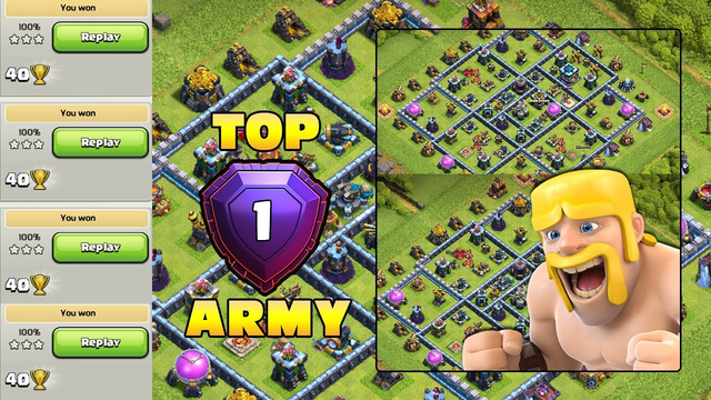 TH13 TOP PUSHING ATTACKS! Th13 Best Army In Clash Of Clans