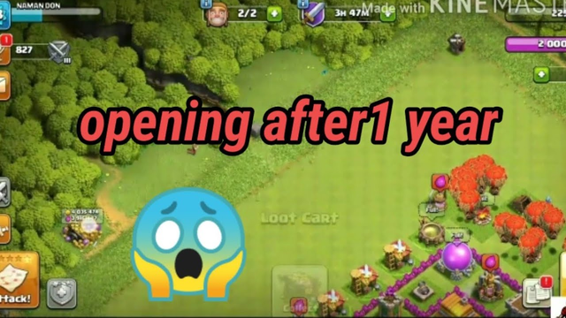 Opening my coc account after 1 year / clash of clans