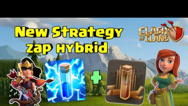 Zap hybrid attack || war army || th13 and th13 attack strategy || clash of clans ||