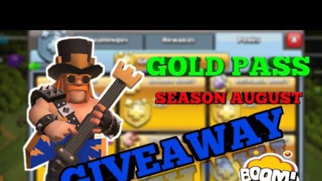 GOLD PASS GIVEAWAY - CLASH OF CLANS