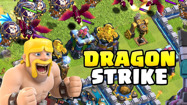 TH13 DRAGON STRIKE! HOW TO USE DRAGON STRATEGY........................................CLASH OF CLANS