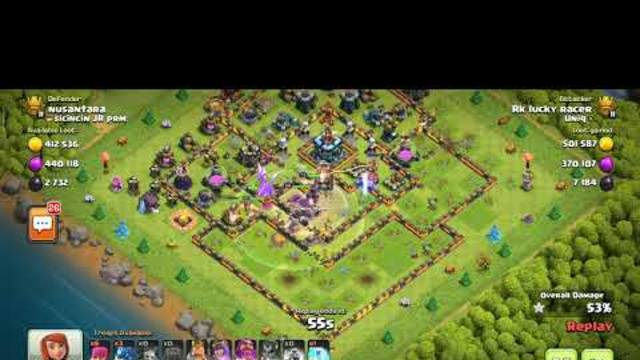 Clash Of Clans | E.D. Attack with use the Freeze spell | 100% Attack | C.O.C.