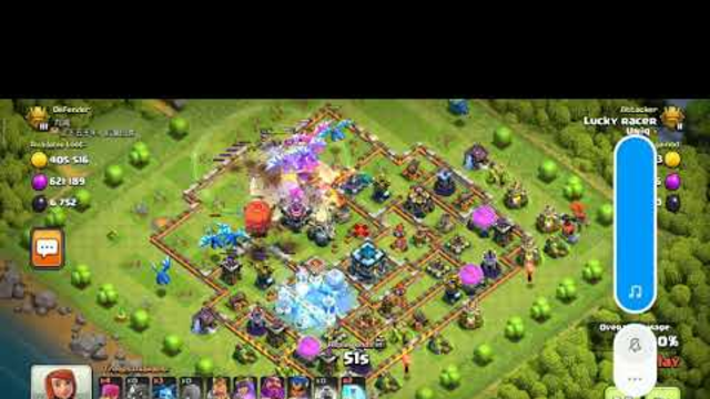 Clash of clans gameplay attack for freeze spell | COC gameplay