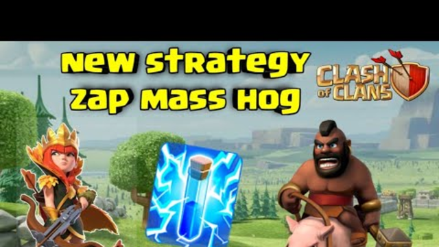 Zapquake mass hog strategy || th12 and th13 best attack strategy || new army clash of clans ||