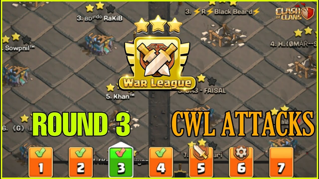 Clan War League Attacks(CWL) | Round 3 | August 2020 | Clash Of Clans