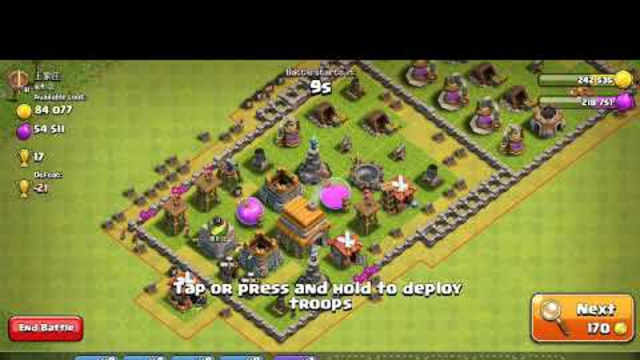 Funny attack on no brain bases!Clash of Clans!!