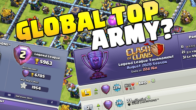 Best Th13 attack strategy in clash of clans! Global top #1 player army! Aijaz222!