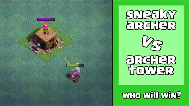 EVERY LEVEL SNEAKE ARCHER VS ARCHER TOWER  EVERY LEVEL | CLASH OF CLANS