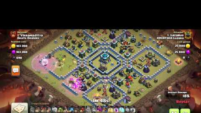 Hybrid attack.. clash of clans