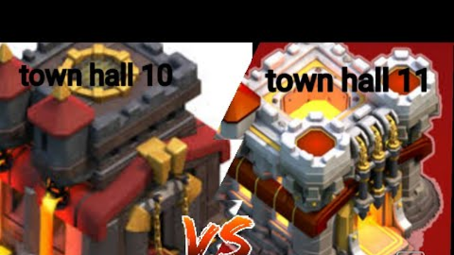 Town hall 10 vs town hall 11 in clash of clans (clan league war)