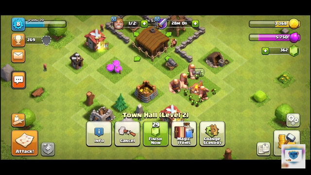Upgrading town hall 2 to 3 ...... Clash Of Clans