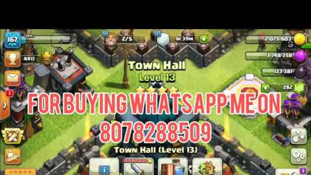 Clash of clans(coc) account for sale TH 13
