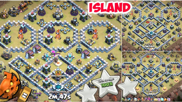 Very Popular Th13 Island cwl Base 3 Star | Hog Miner Attack Strategy | How to 3 star #41 |COC Sundar