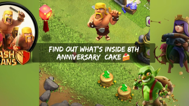 What happens when you remove 8th anniversary cake || clash of clans || watch till end