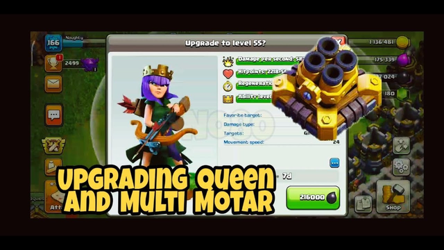 Upgrading Queen to level 55 | Multi Motar to level 8 | Clash of Clans