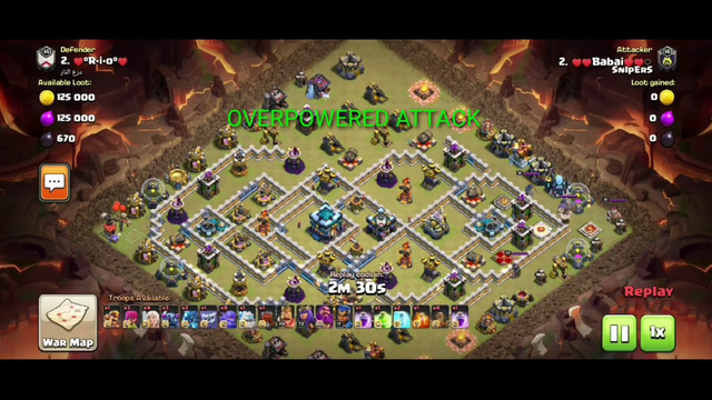 OVER POWERED ATTACK ON TOWNHALL  13 //CLASH OF CLANS