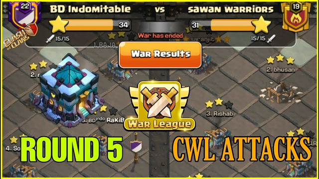 Clan War League Attacks(CWL) | Round 5 | August 2020 | Clash Of Clans