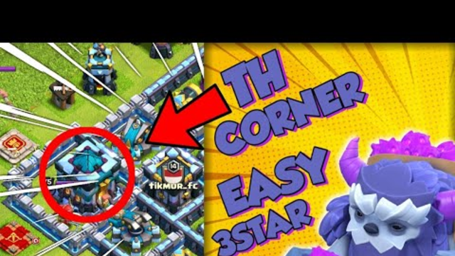 How to 3 Stars Corner Base Th13 in Clash of Clans