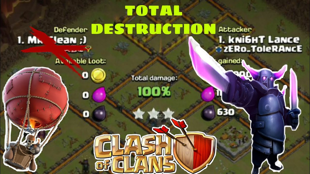 Clash Of Clans | Clan Wars | Knight_Lance #20 | rmj pisonet
